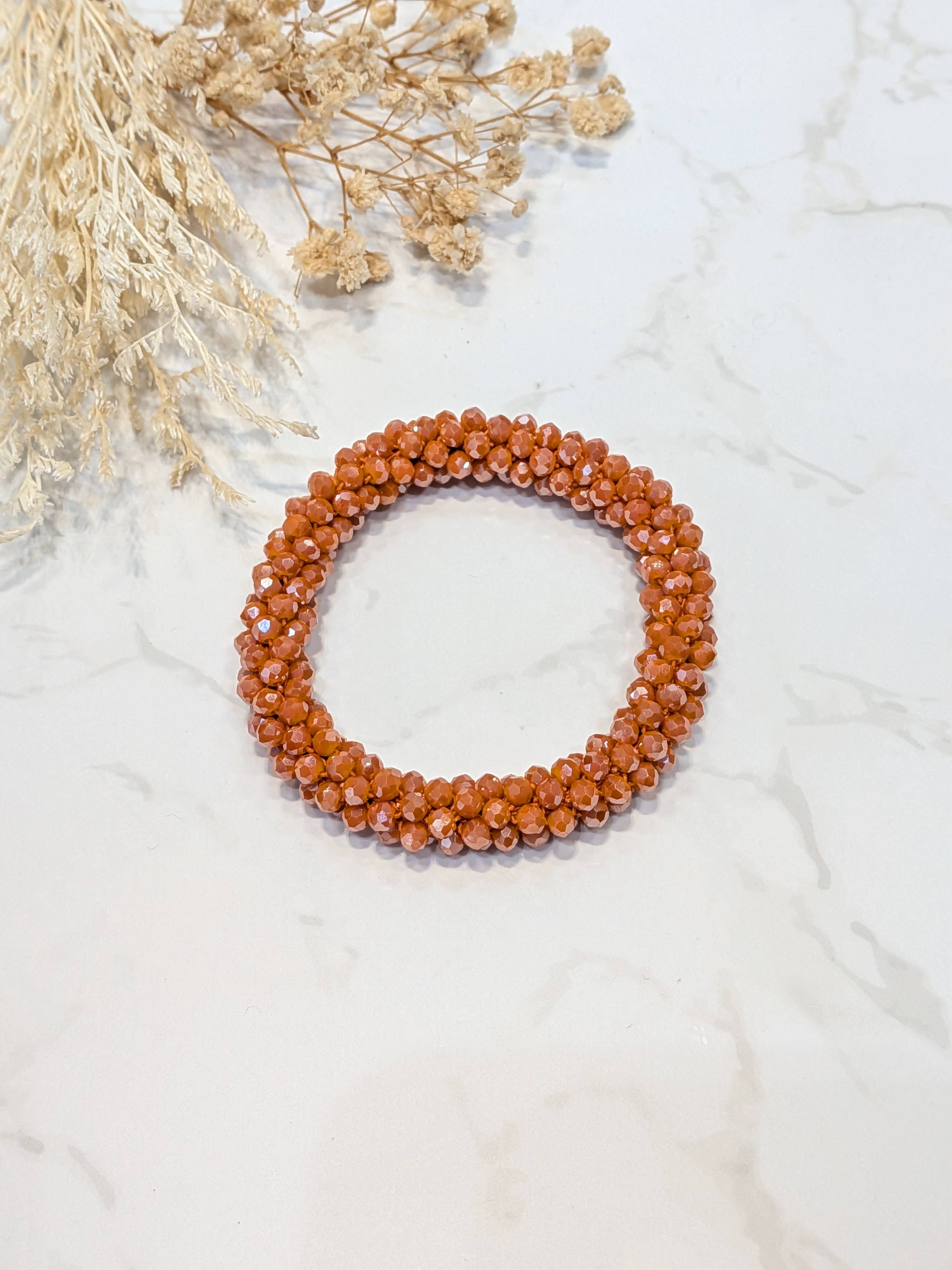 LOLO & YAYA - Wholesale Link & Chain Bracelet - Red-tone crystal effect bracelet25