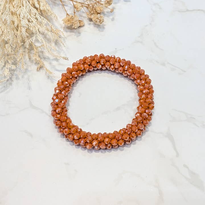 LOLO & YAYA - Wholesale Link & Chain Bracelet - Red-tone crystal effect bracelet25