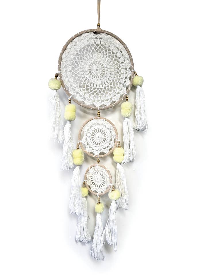 Dream Catcher Crochet Borlas Naturais por atacado de Yak & Yeti