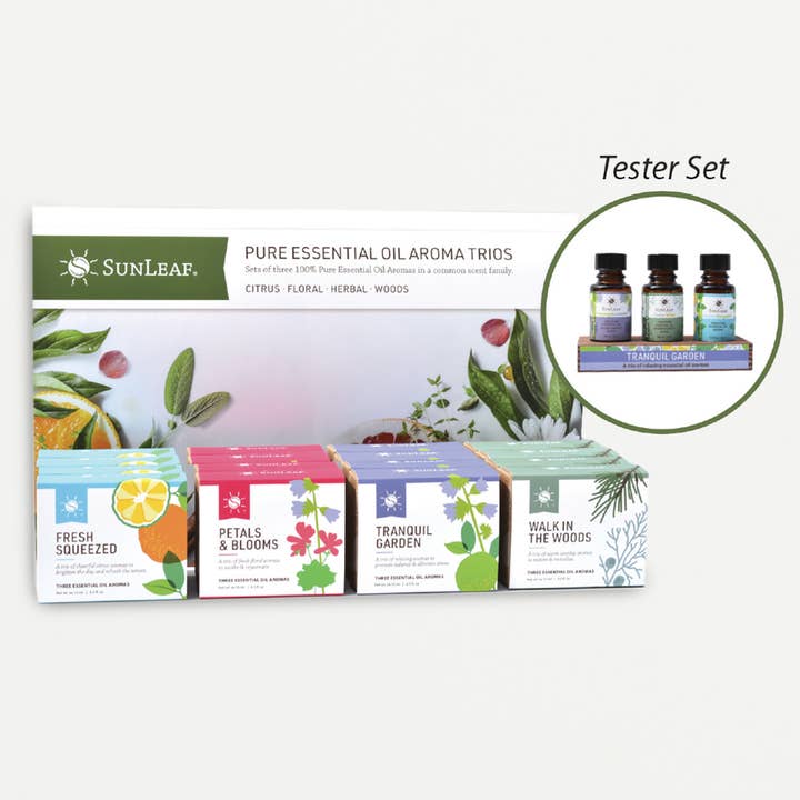 Essential Oil Aroma Trio - Collection for wholesale by SunLeaf Naturals