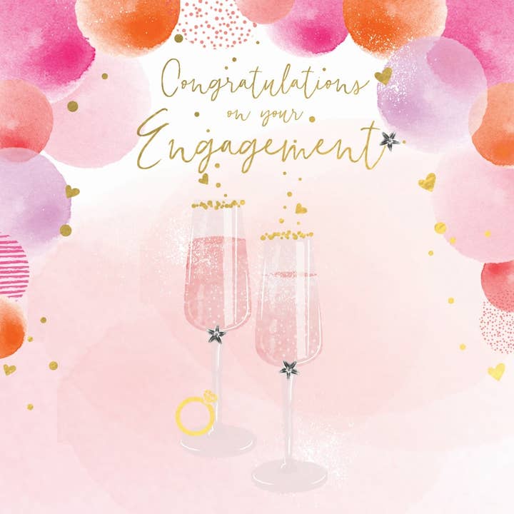 Parabéns pelo Seu Engajamento, Saudação Artesanal por atacado de The Handcrafted Card Company