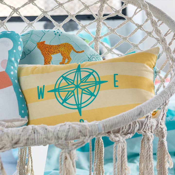 Weltkarte Kissenbezug 50x30 cm für den Großhandel von Happyfriday