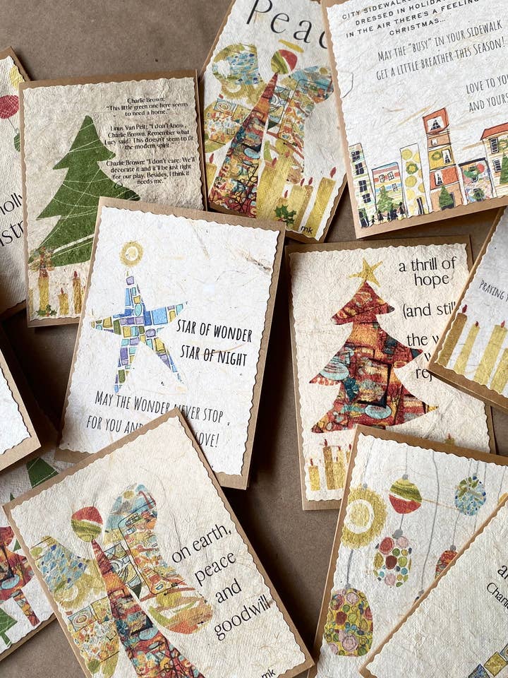 Banana Paper Cards- Christmas and other Purchase Wholesale merry makers. Free Returns & Net 60 Terms on Faire trending on Faire.