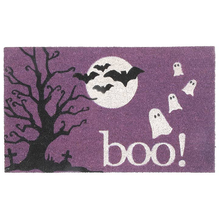 COIR DOOR MAT (BOO!) for wholesale by IH Casa Decor