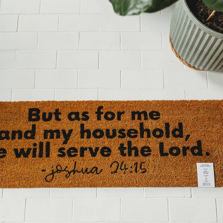 Modern Burlap - Vendita all'ingrosso Zerbino - Zerbino XL — Joshua 24:15 (nuova lunghezza)4