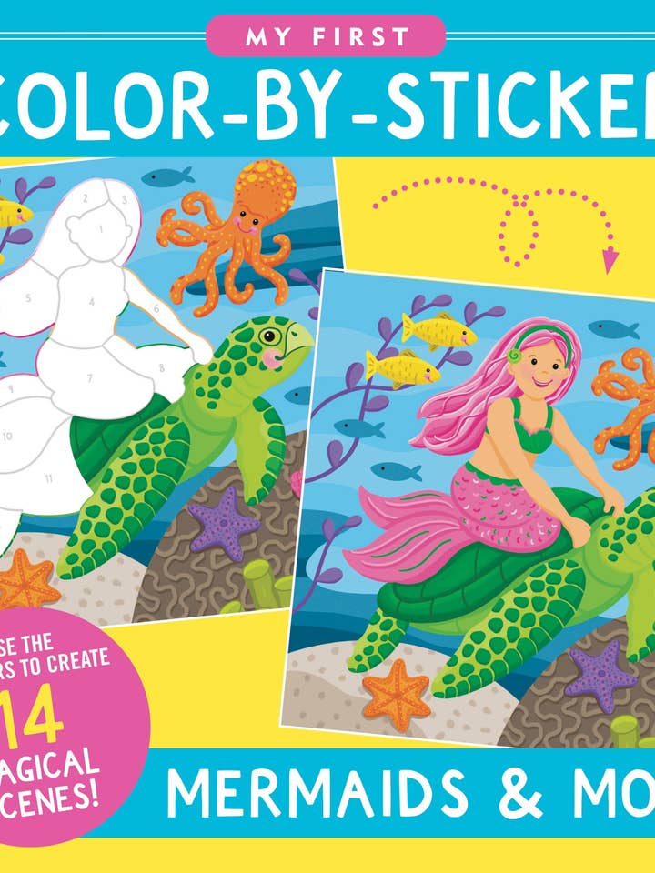 My First Color-by-Sticker Book -- Mermaids & More for wholesale by Peter Pauper Press