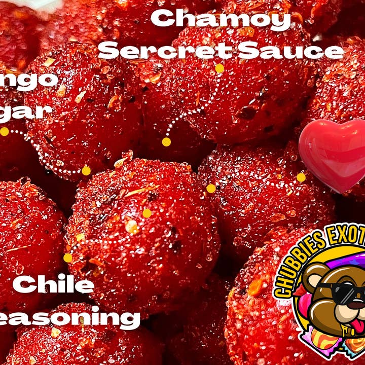 CHUBBIES EXOTIC SNACKS - Vendita all'ingrosso Caramelle gommose - Cherry Sours: Dulce Enchilados - Caramelle speziate - Chamoy Candy4