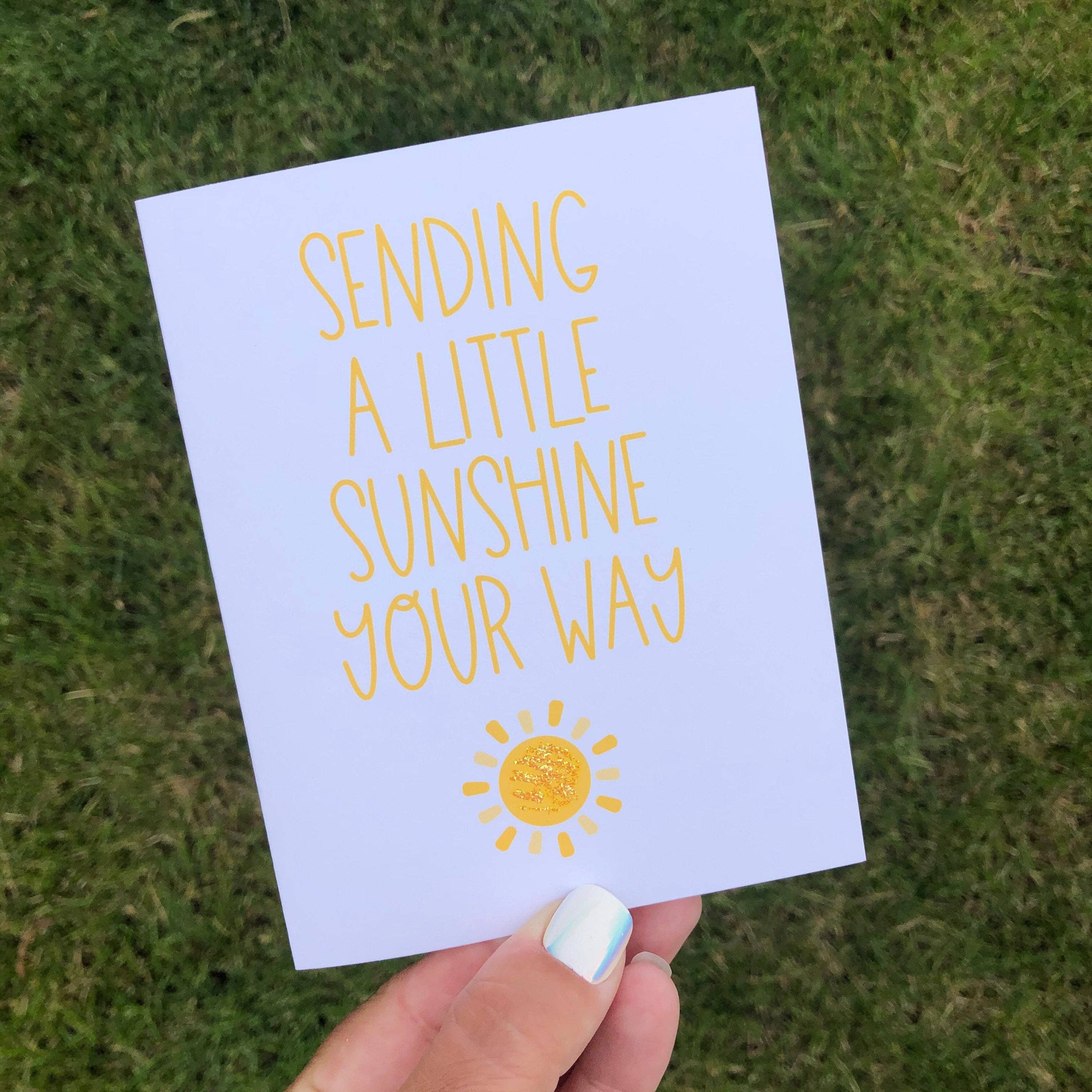 Personal Paper Hugs - Wholesale Everyday Greeting Card - Sending a Little Sunshine Social Distance Long Distance Hug Greeting Card1