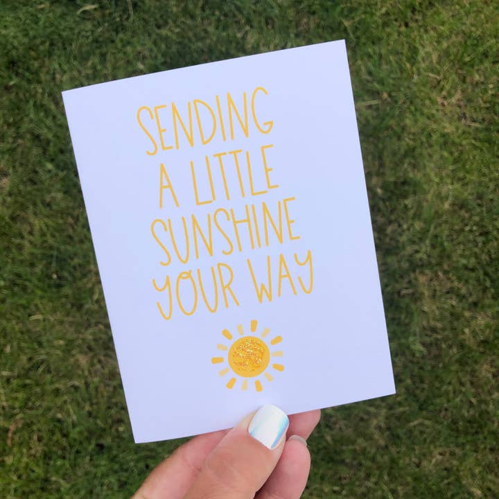 Personal Paper Hugs - Wholesale Everyday Greeting Card - Sending a Little Sunshine Social Distance Long Distance Hug Greeting Card1