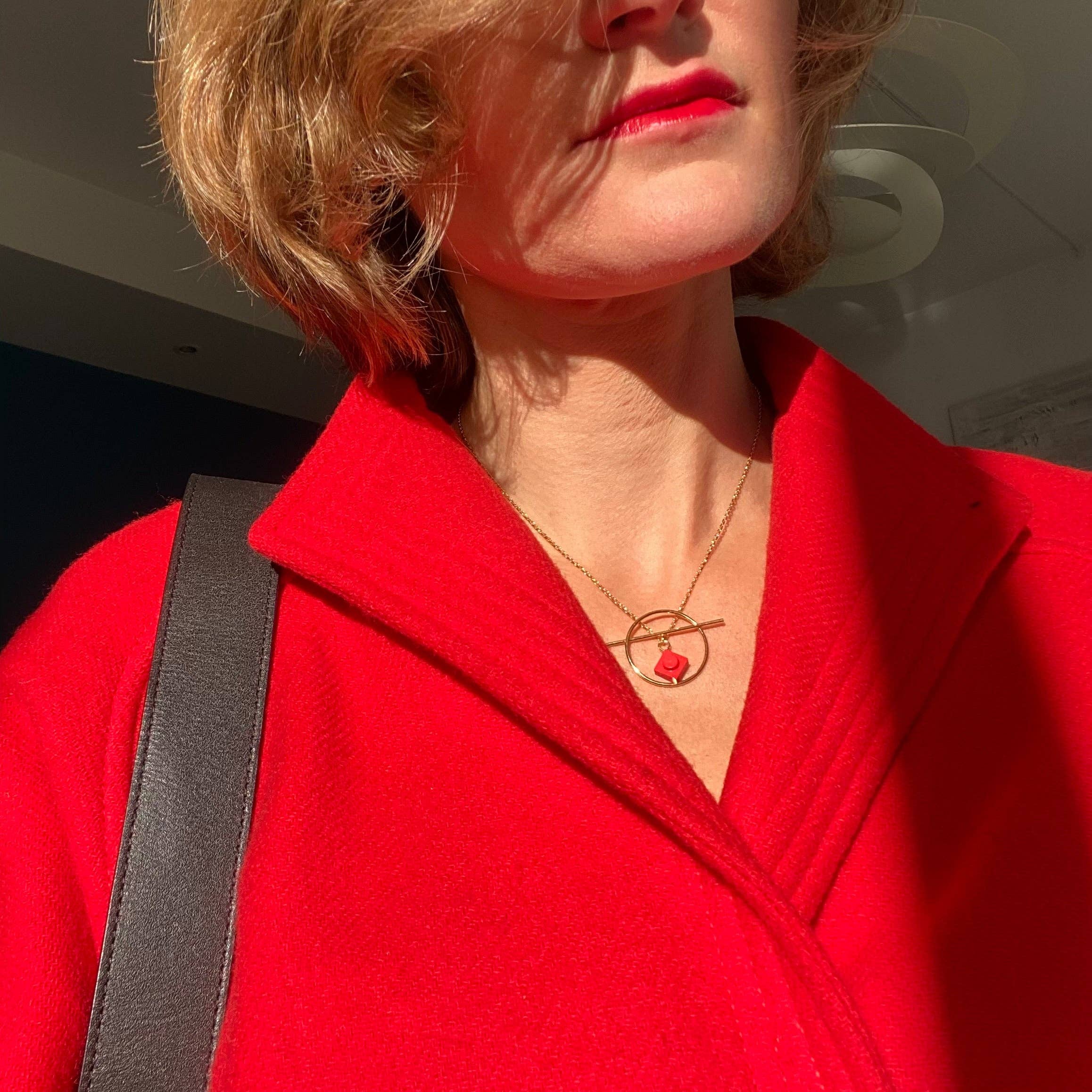 Brique d'Oreille - Wholesale Pendant/Charm Necklace - Geometric necklace with a Lego brick - Les Astucieuses23