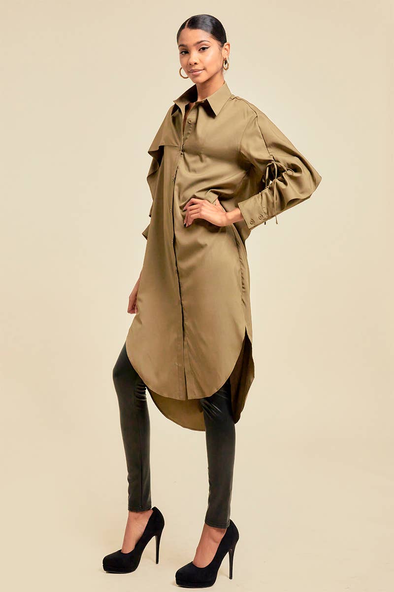 QMP Moda – Großhandel Kleid – Damen – ASYMMETRISCHES HEMDKLEID18