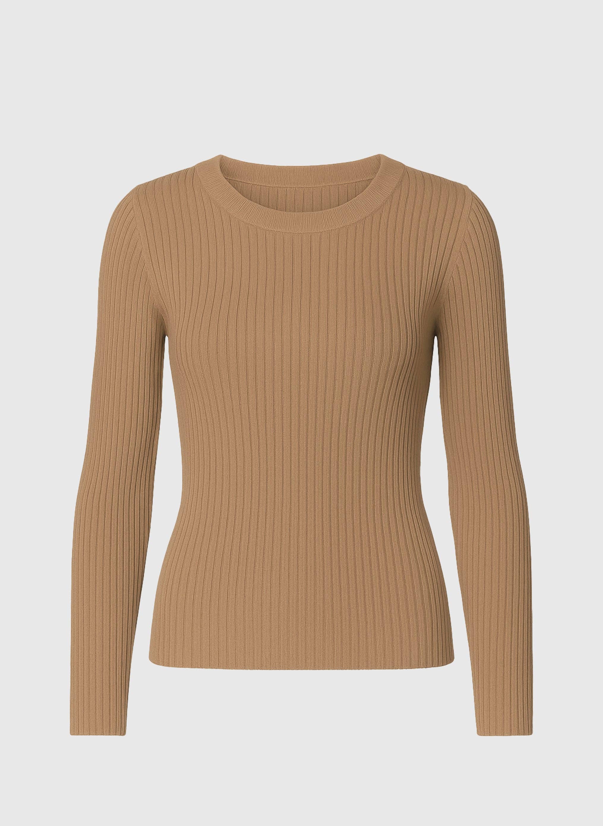 An'ge - Wholesale Knit Sweater - Women's - PULL LESIENOU camel0