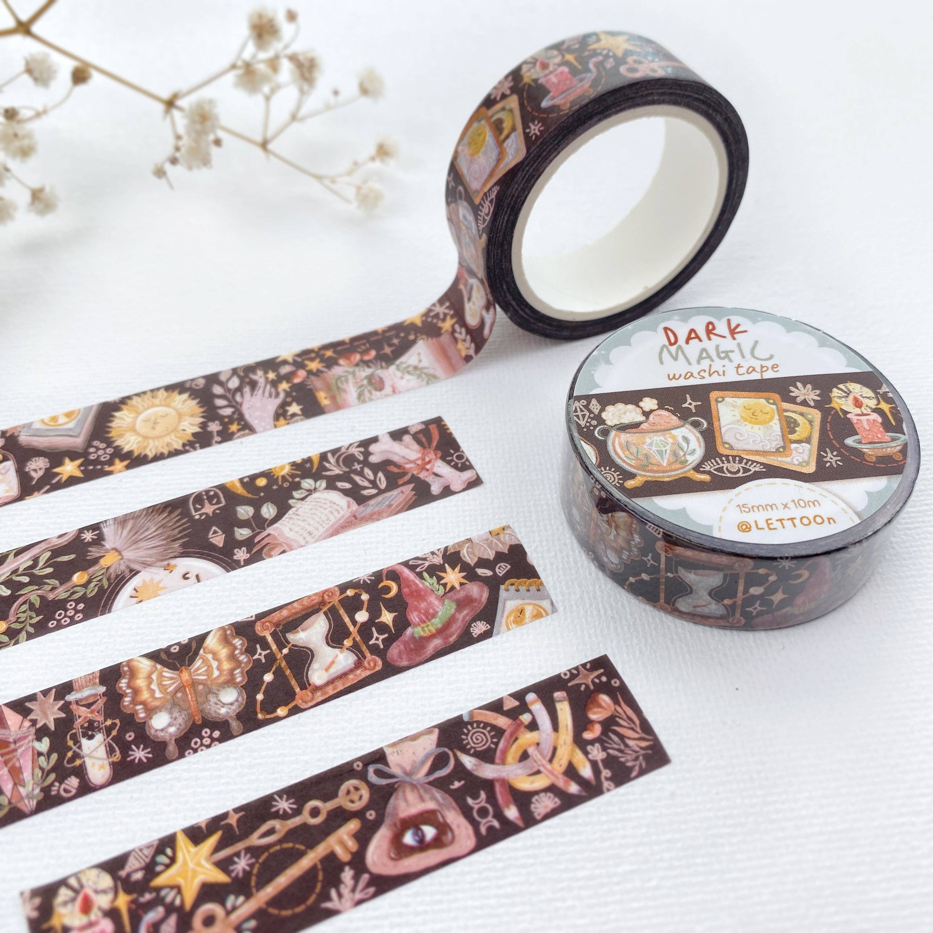 Lettoon – Großhandel Washi-Tape – Washi Tape „Dark Magic“ mit magischem und mysteriösem Design3