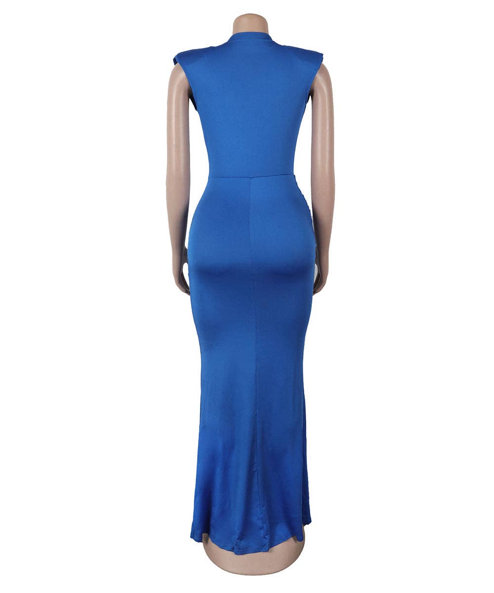 Aria Romance - Wholesale Formele jurk - Dames - Mouwloze Bodycon Midi Jurk13