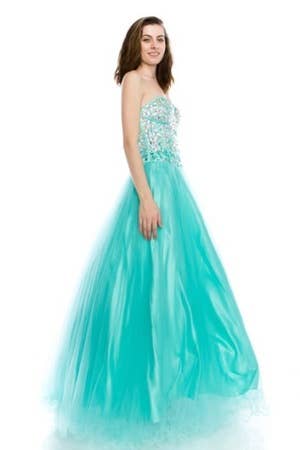 Chicas – Vestido comprido - Mulher por atacado – Vestido Longo Princesa Com Espartilho de Rhinestone C58144
