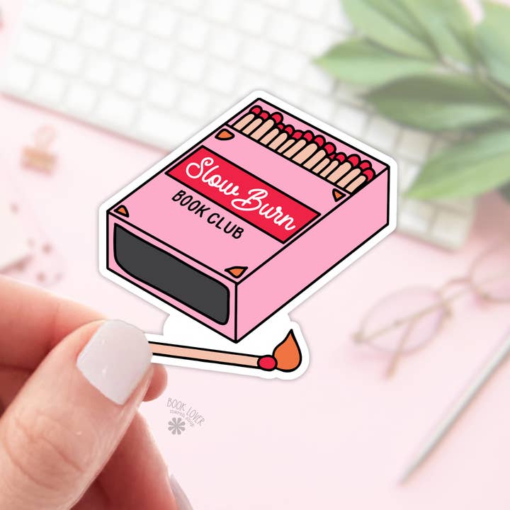 Slow Burn Book Club Stickers  / Bookish Merch, Book Lover for wholesale by Book Lover Merch Shop