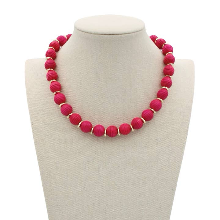 Bali Necklace - Magenta for wholesale by Traci's Beads