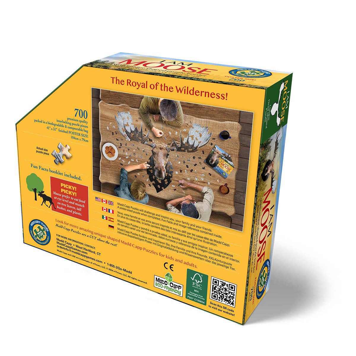 Madd Capp Games & Puzzles - Wholesale Puzzle - Adult - I AM Moose 700 piece jigsaw puzzle - gift2