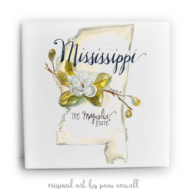 Carreaux Céramique Mississippi pour la vente par From The Heart Art