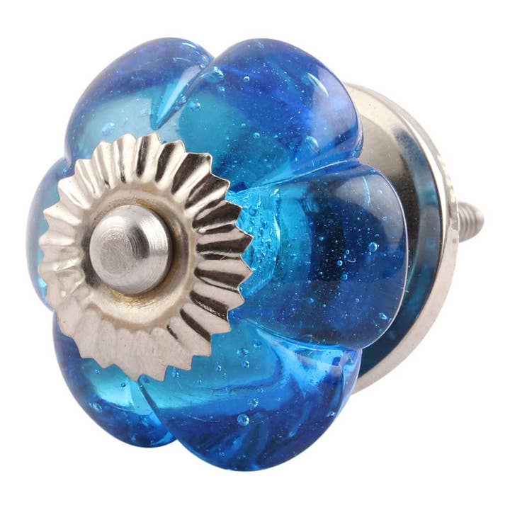 1 Puxador de Vidro Azul para Gaveta de Armário por atacado de Daana Paani LLC