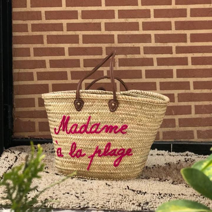 martitec - Wholesale Beach Bag - Personalized Straw Basket With Monogrammed | Wedding gift mother day
