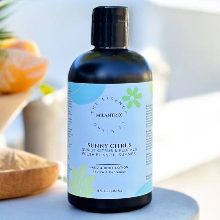 Natural Hand & Body Lotion 8oz - Sunny Citrus for wholesale by Milantrix