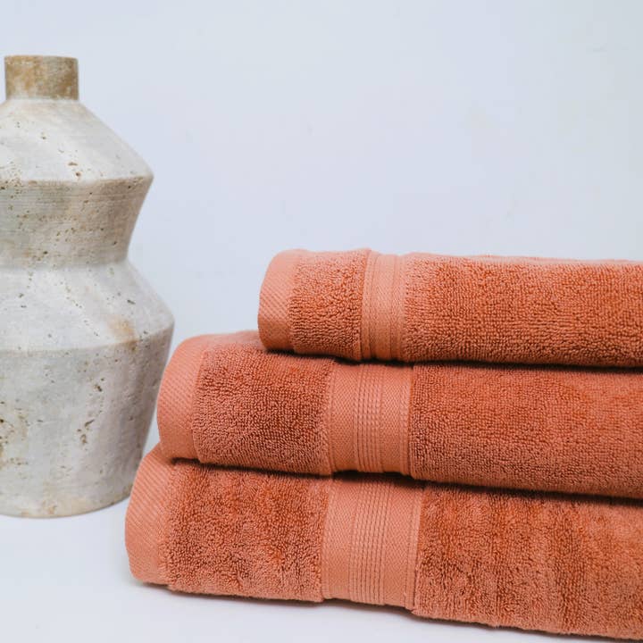 Luxe Spa Bath Set - Terracotta for wholesale by Circle Living