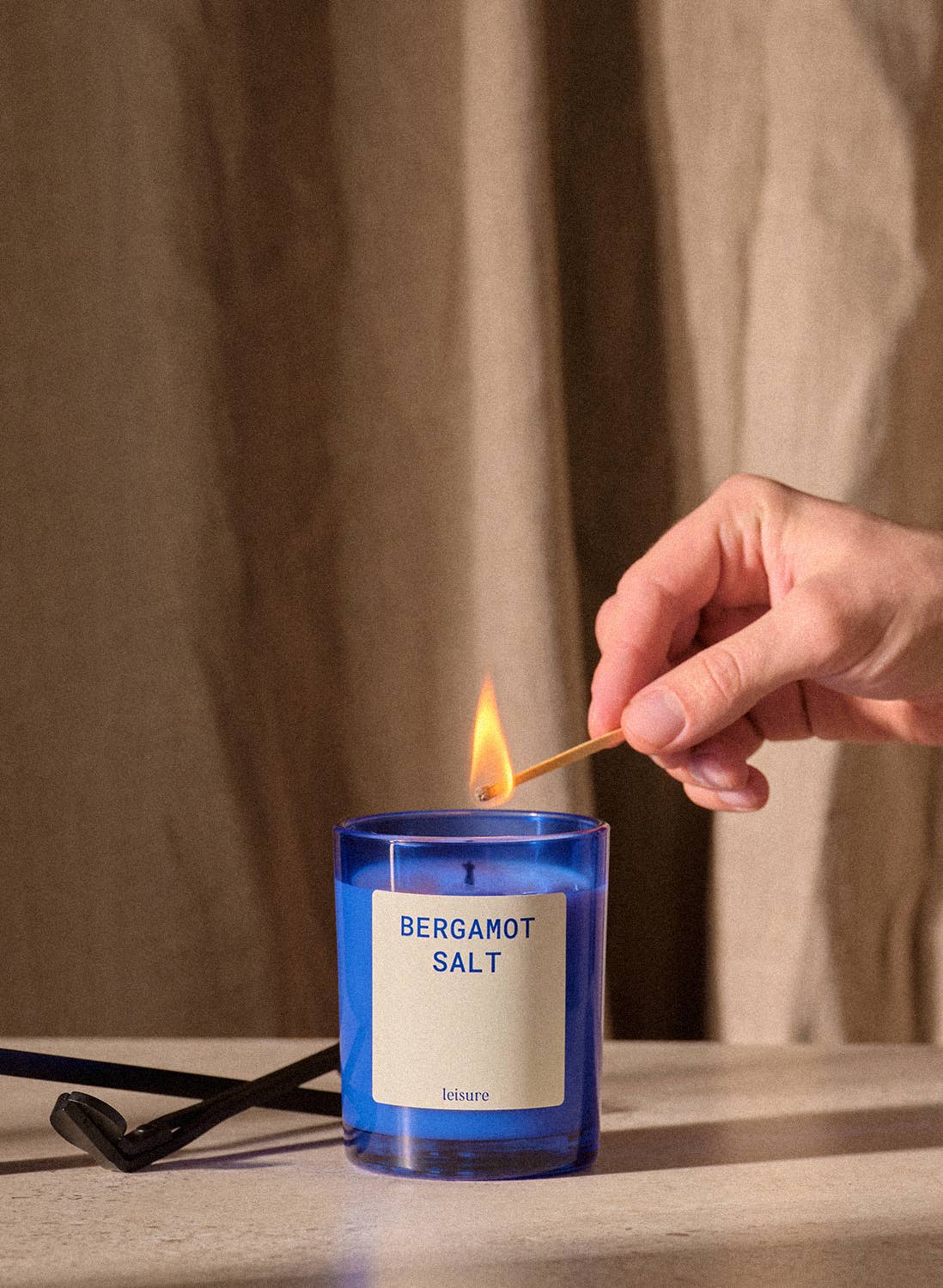 Blue Bergamot & Salt - Scented Candle for wholesale on Faire1