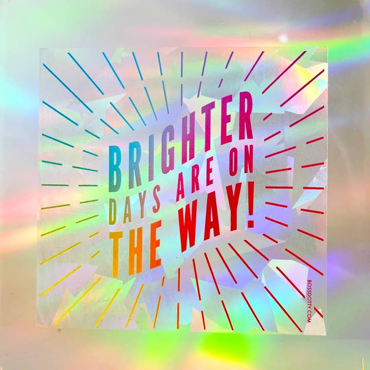 Brighter Days Rainbow Suncatcher Sticker and other Purchase Wholesale a brighter year. Free Returns & Net 60 Terms on Faire trending on Faire.