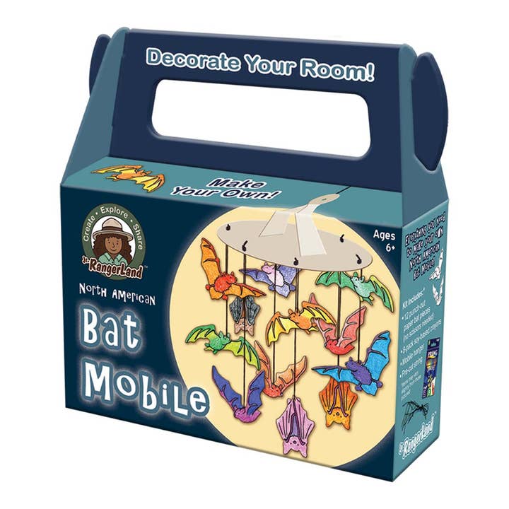 Jr. RangerLand - Wholesale DIY Craft Kit - Kids - Jr. RangerLand North American Bat Mobile Craft Kit1