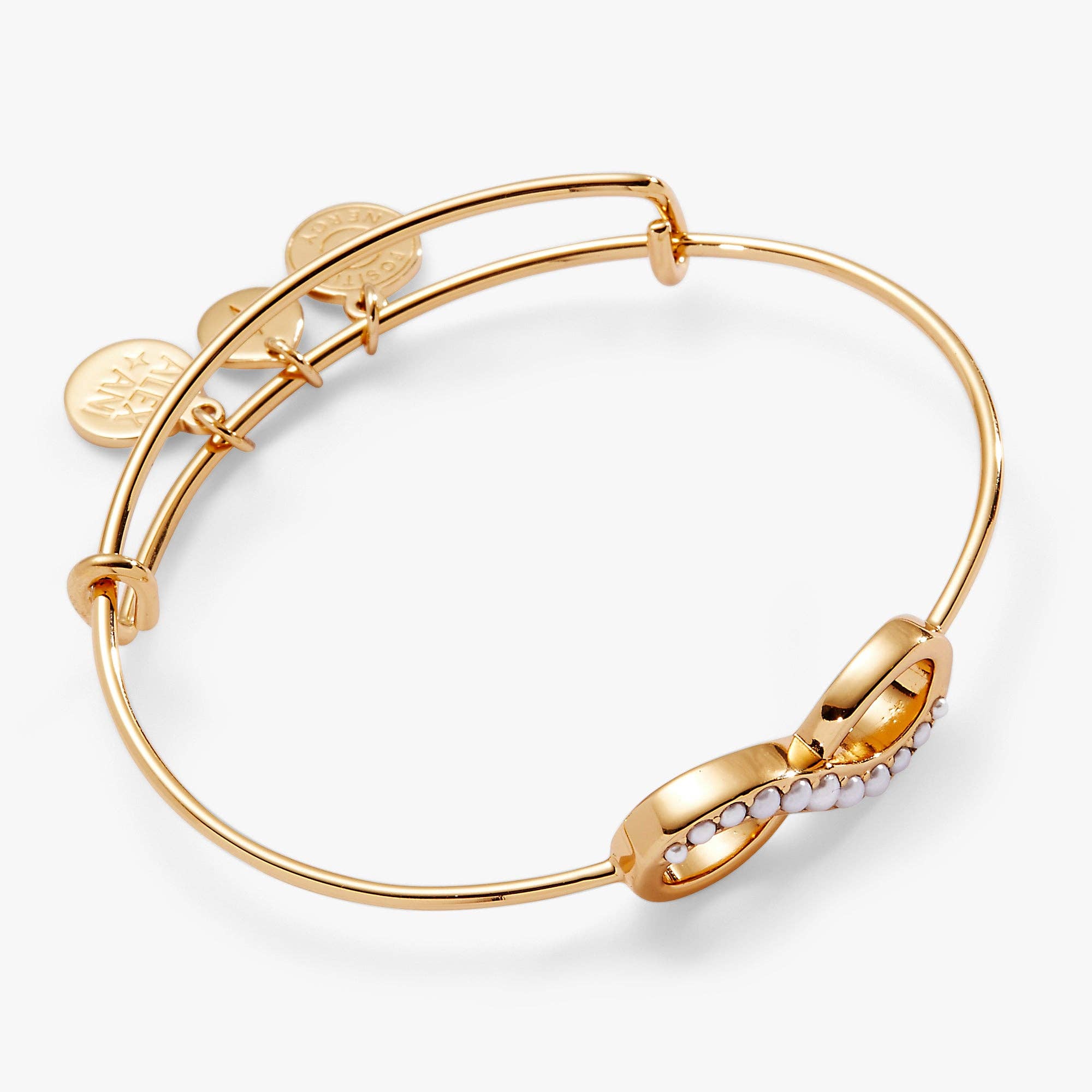 Alex and Ani - Wholesale Bangle Bracelet - Pearl Infinity Inline Bangle2