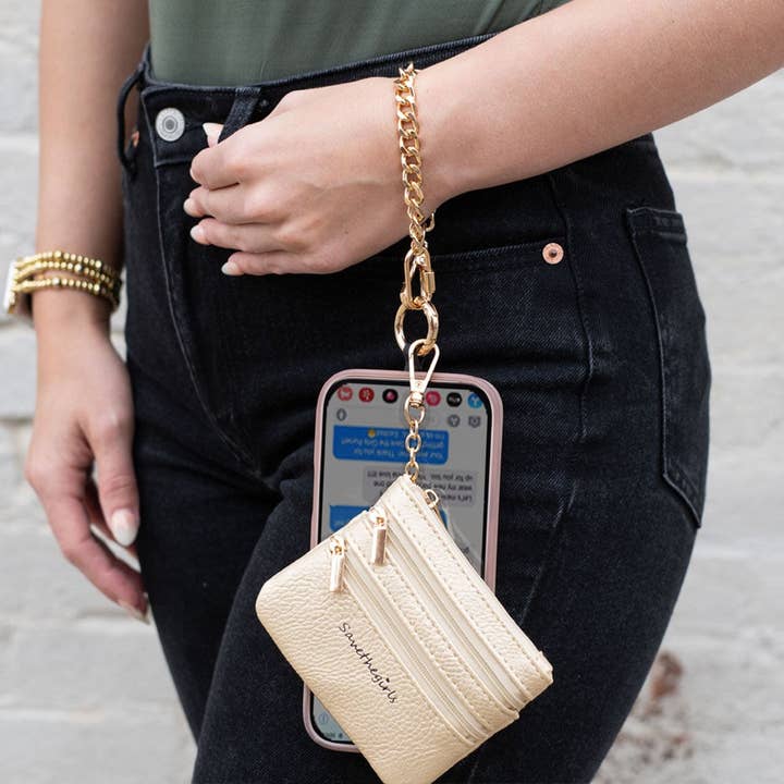 Save The Girls - Wholesale Crossbody Bag - Women's - Clip & Go Chain w/Zippered Pouch2