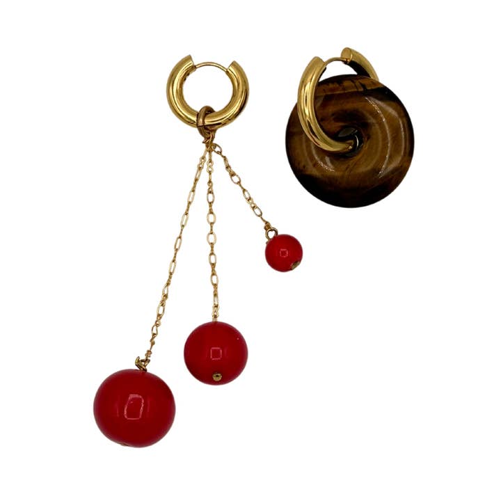 Cerchi con perline placcati in oro 24 carati/Bo460 Mix & Match per la vendita all'ingrosso da parte di Timeless Pearly
