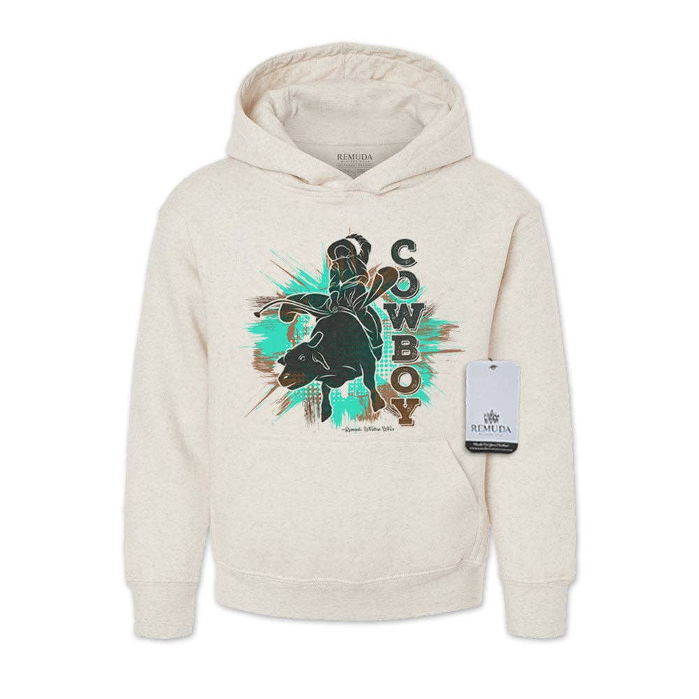 Remuda Western Wear - Wholesale Hoodie - Kids - Cowboy Rodeo Bull Rider - Youth Western Pullover Hoodie1