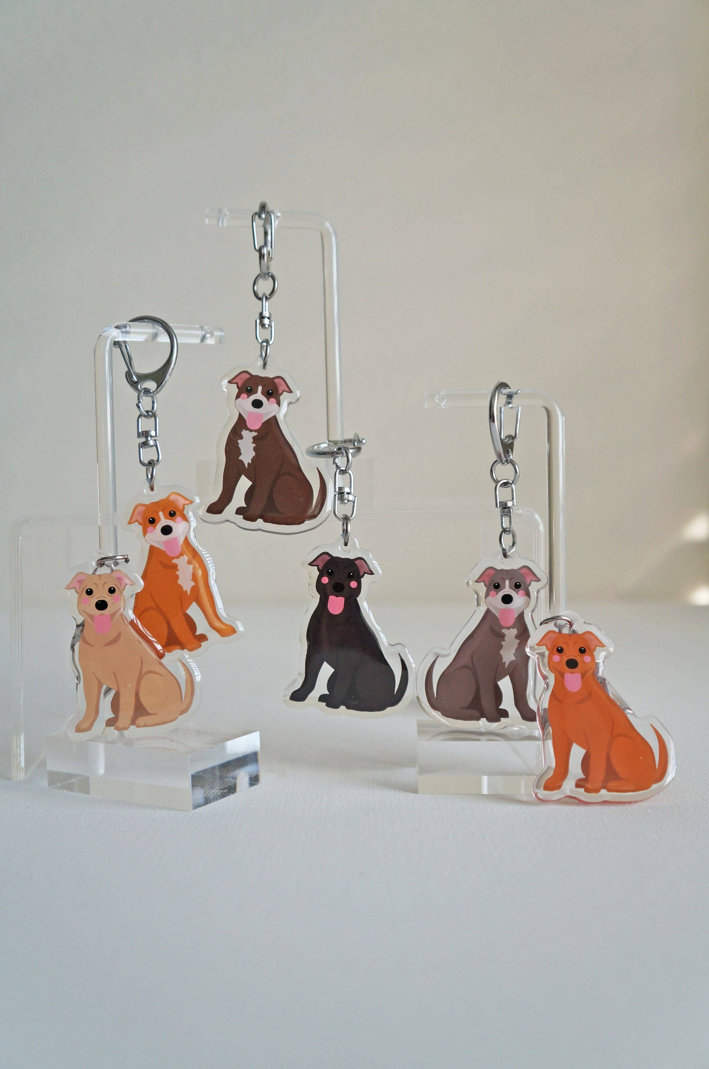 kiwi & WILLOW - Wholesale Keychain - Unisex - Pitbull Epoxy Keychain19