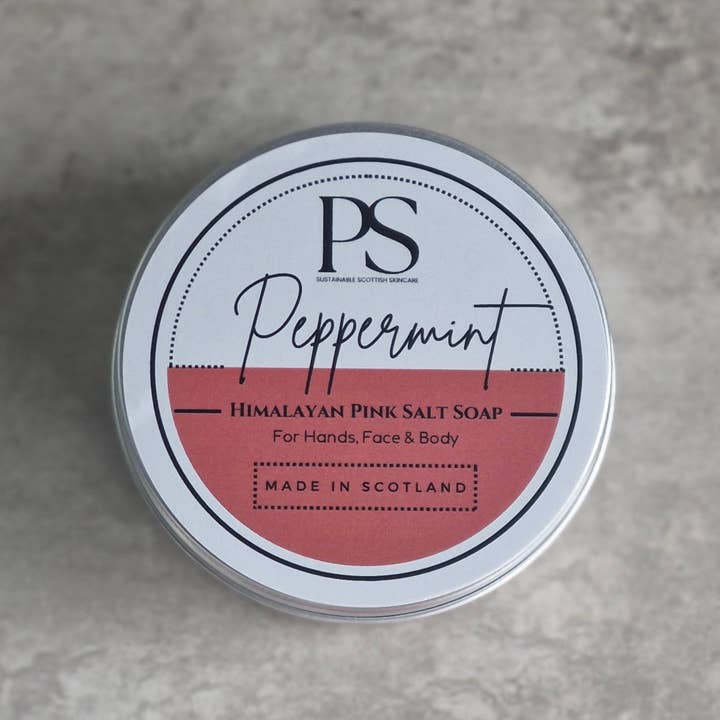 Savon au sel à la menthe pour la vente par Purple Sage Soap Co