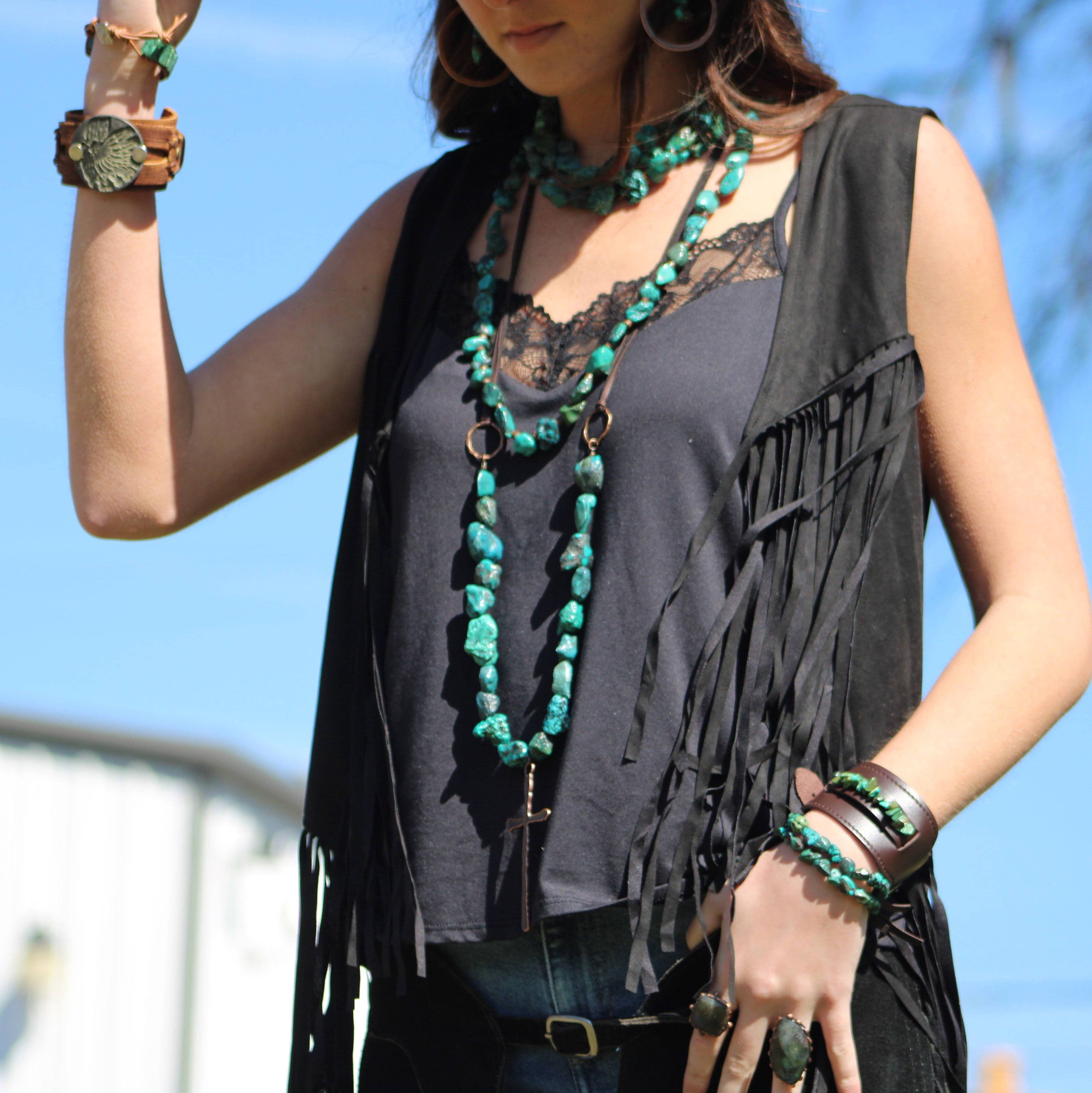 The Jewelry Junkie - Wholesale Cocktail/Statement Ring - Genuine Labradorite Ring set in Antique Copper 012x8