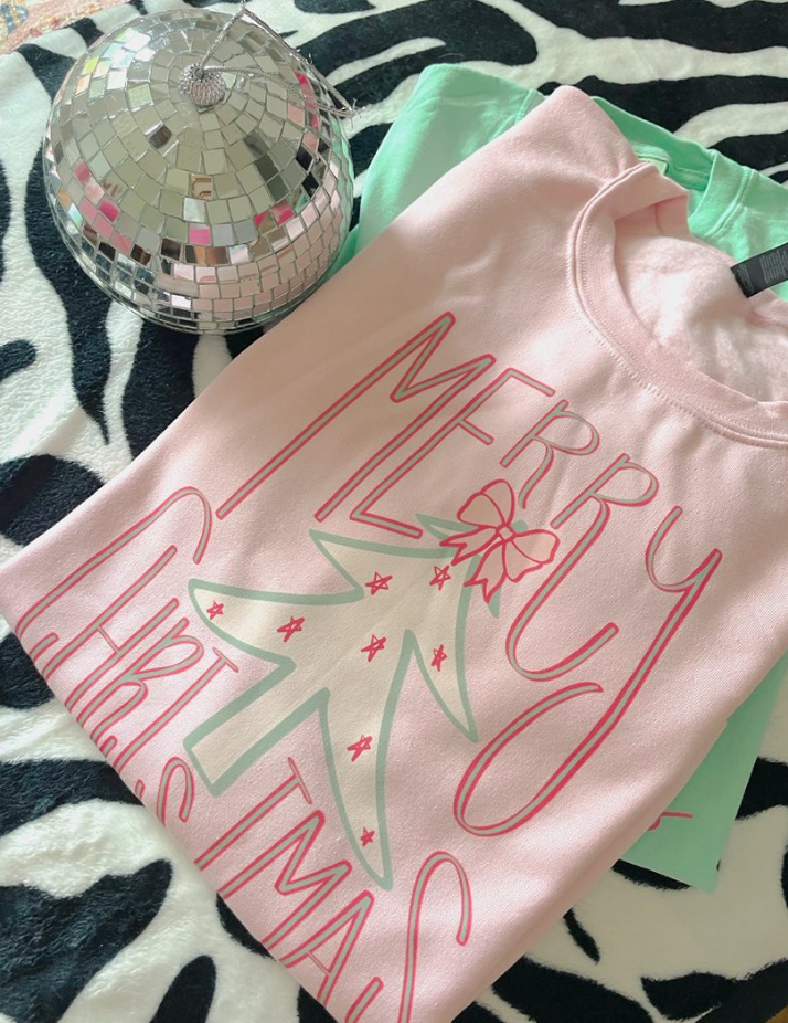 Southern Backroad Tees LLC - Wholesale Sweatshirt - Women's - Whimsy Merry Christmas Shirt1