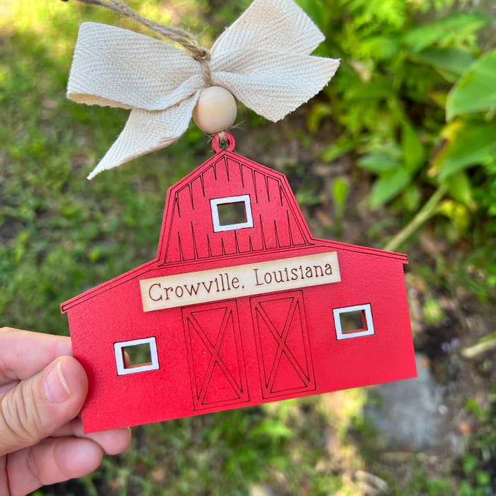 Geaux Magnolia - Wholesale Ornament - Red Barn Custom Christmas Ornament Farmhouse2