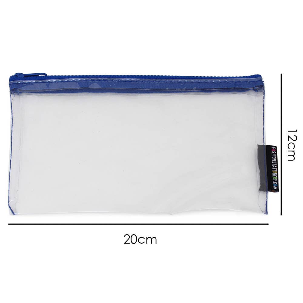 Powell Creative Products Ltd – wholesale Pencil case/pouch – Clear Small Exam Pencil Case Flat See Through Back To School8