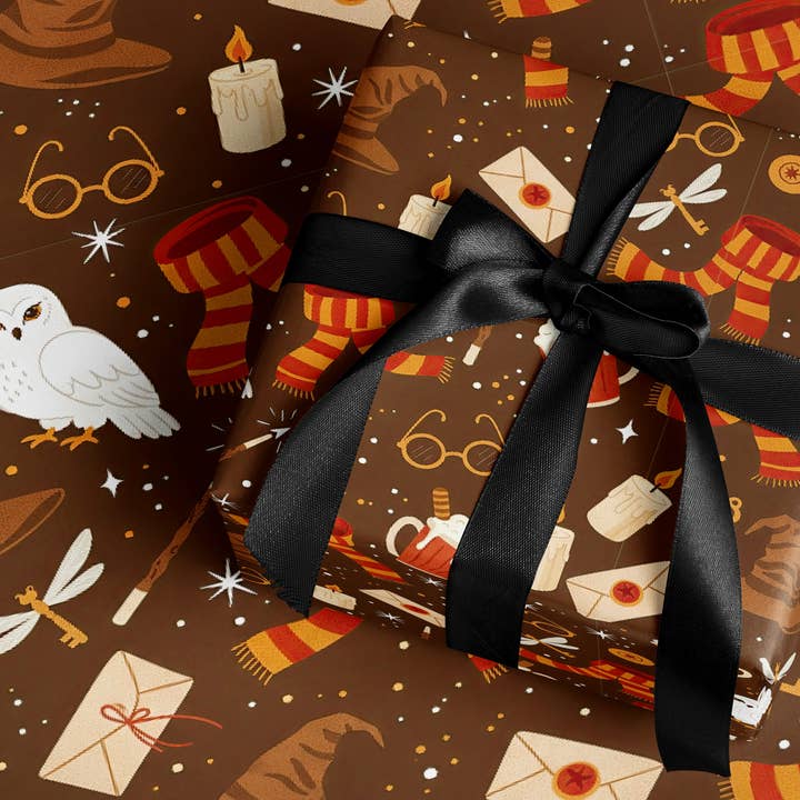 Playful Wizard Wrapping Paper for wholesale by MagicMerchEmporium