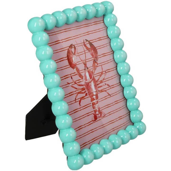 Oasis of Life - Wholesale Picture Frame - Photo frame – Polyresin – Turquoise – 13x18cm – Modern picture frame in fresh design – For photos, portraits & memories – Decorative table & shelf display1