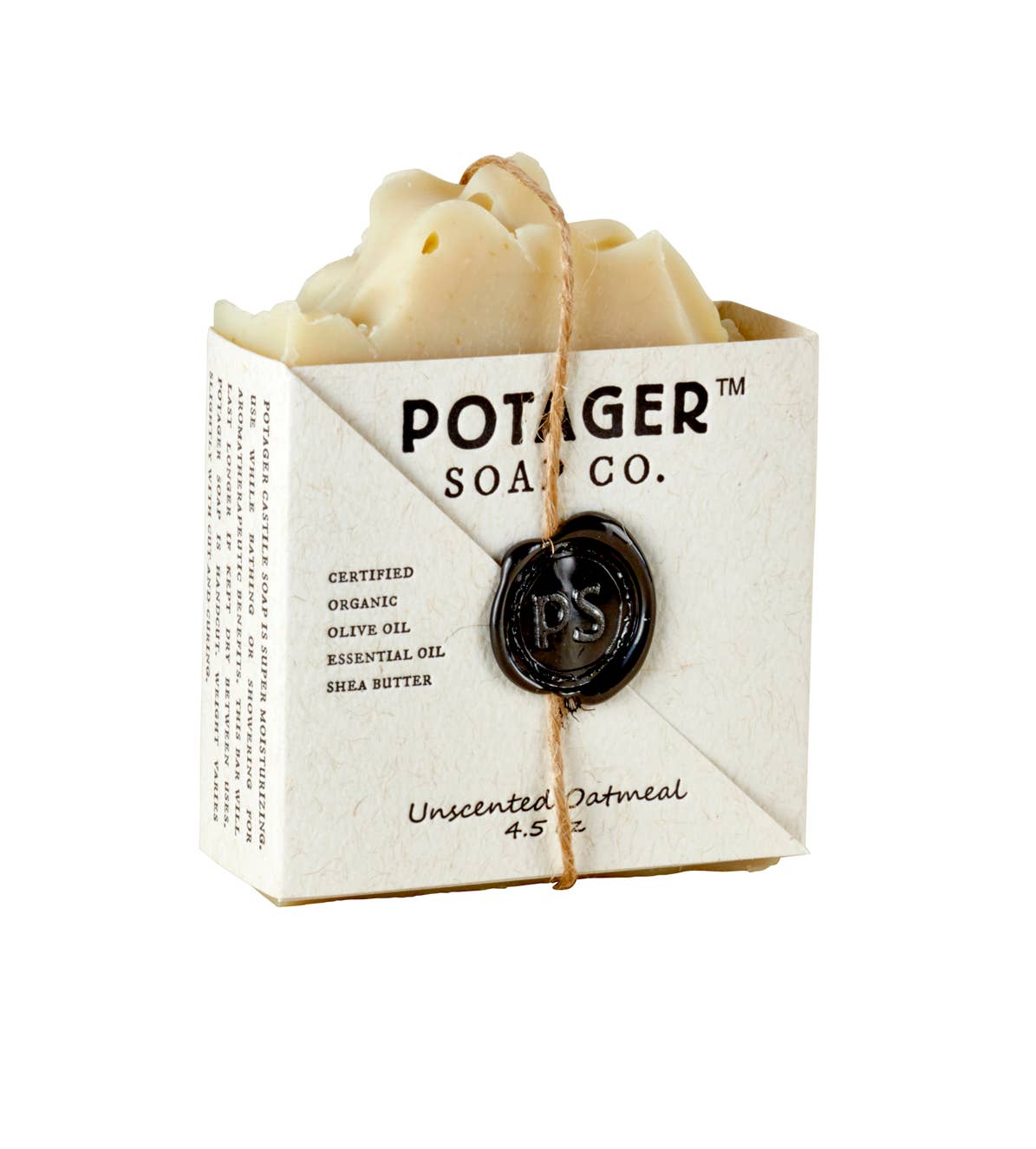 Potager Soap Company - Vente Pains de savon - Savon en barre artisanal à l'avoine non parfumé | Savon biologique3