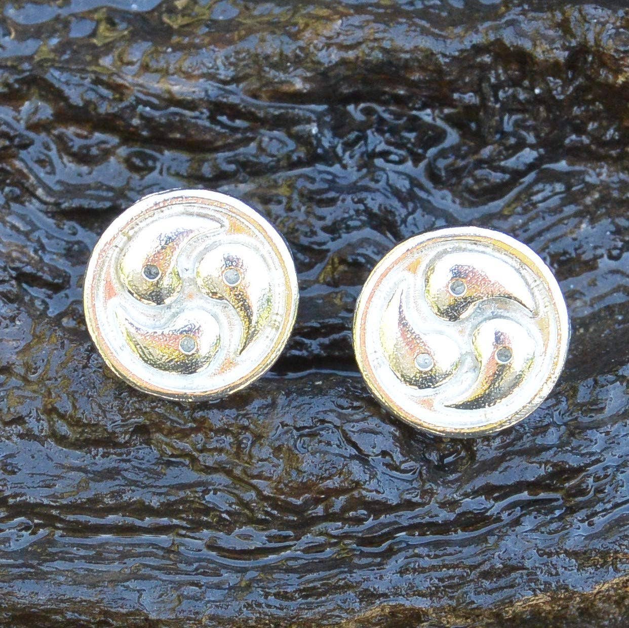 William Sturt Fine Pewter - Wholesale Manchetknopen - Heren - BDSM Triskele manchetknopen. Hand gegoten door William Sturt2