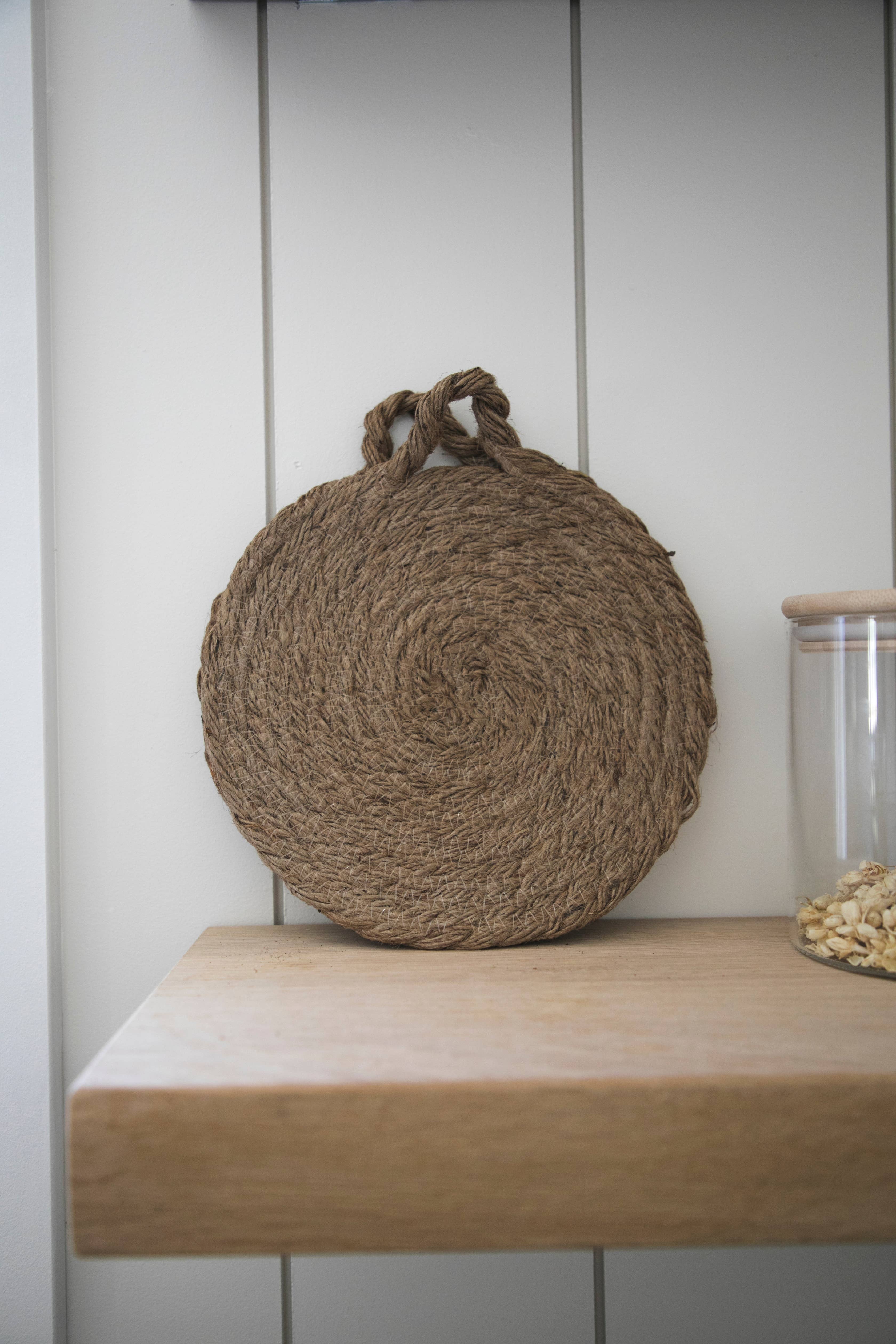 Fodory - Wholesale Trivet - Round Woven Natural Trivets with Handle5