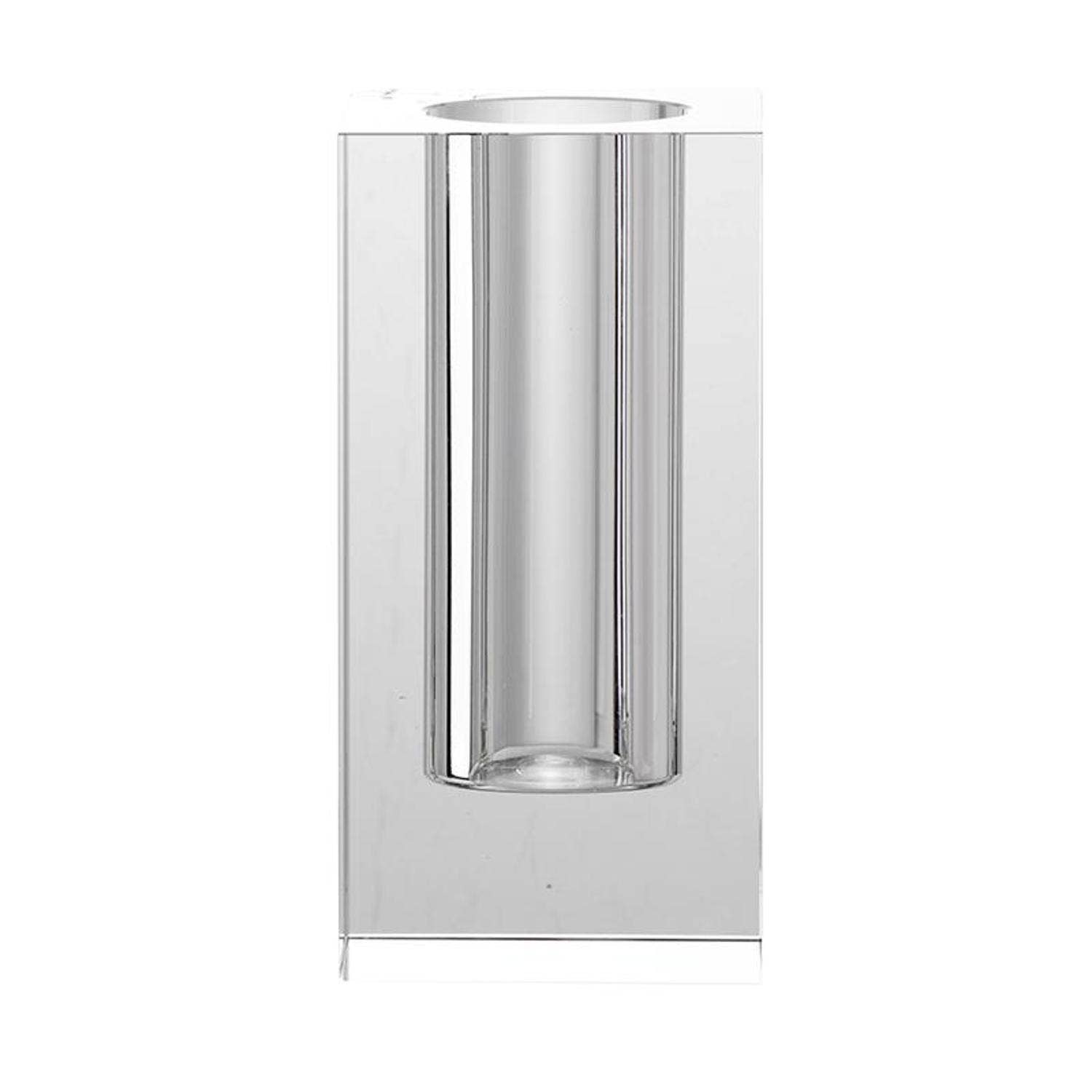 HomeRoots - Wholesale Vase - 8" Clear Square Glass Table Vase3