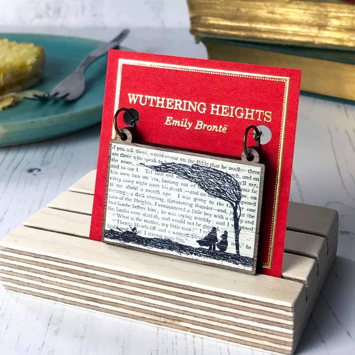Classic Literature Wuthering Heights Silhouette Necklace for wholesale by Loadofolbobbins