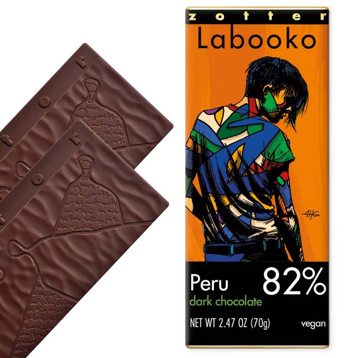 Zotter Chocolates - Wholesale Chocolate Bar - 82% Peru Criollo Blend (Labooko)