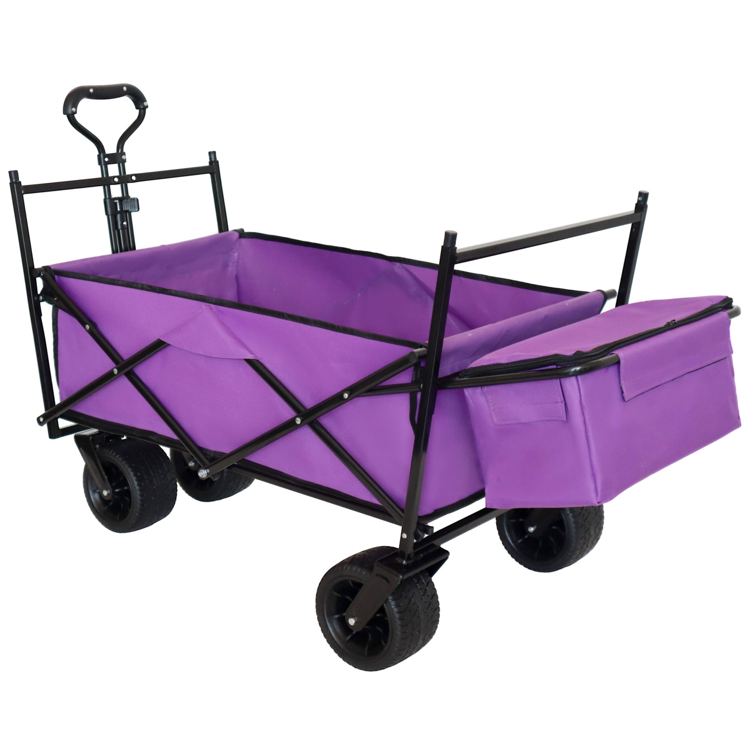 39F Inc. - Wholesale Shopping Cart - 480lbs Foldable Wagon with Canopy & All-Terrain Wheels10
