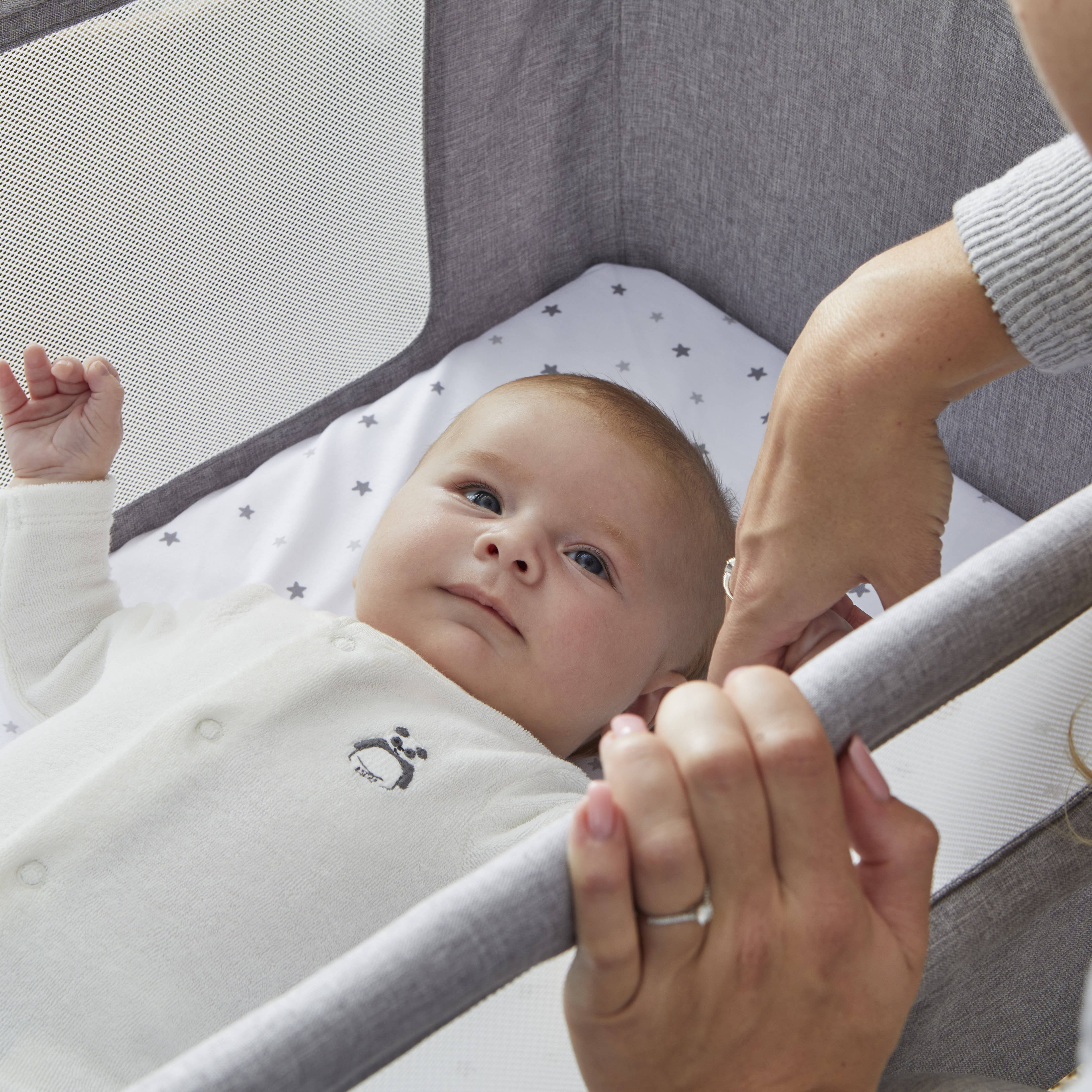 Shnuggle - Vendita all'ingrosso Culla - Neonati - Esclusiva Indie Pacchetto Culla Air Lite e Luce Notturna Moonlight5